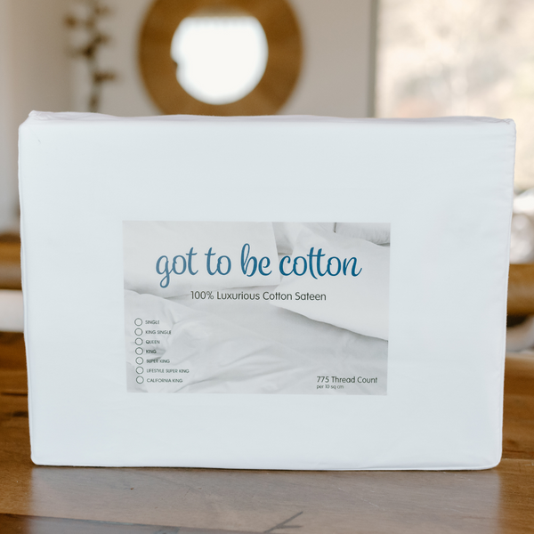 Deluxe Got To Be Cotton Sateen Sheet Set | White